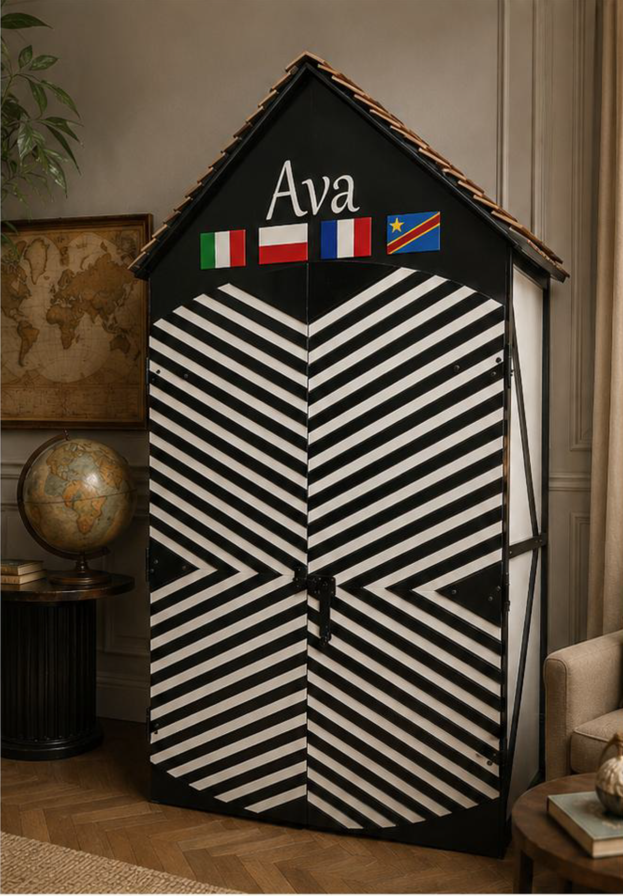 Mobilier en bois sur mesure - cabanon plage Mâcon Saône et loire