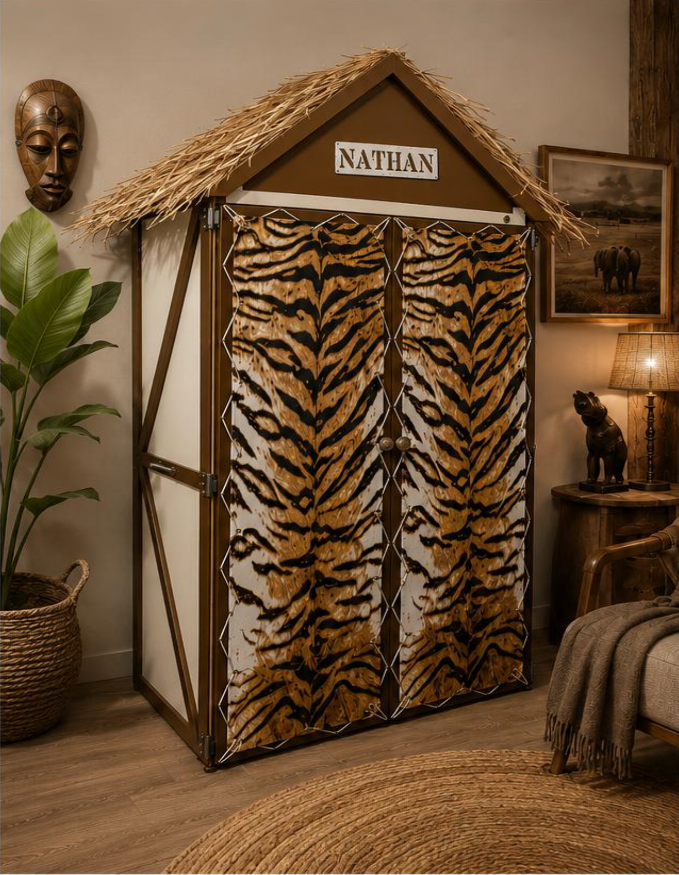 Mobilier en bois sur mesure - cabanon plage Mâcon Saône et loire