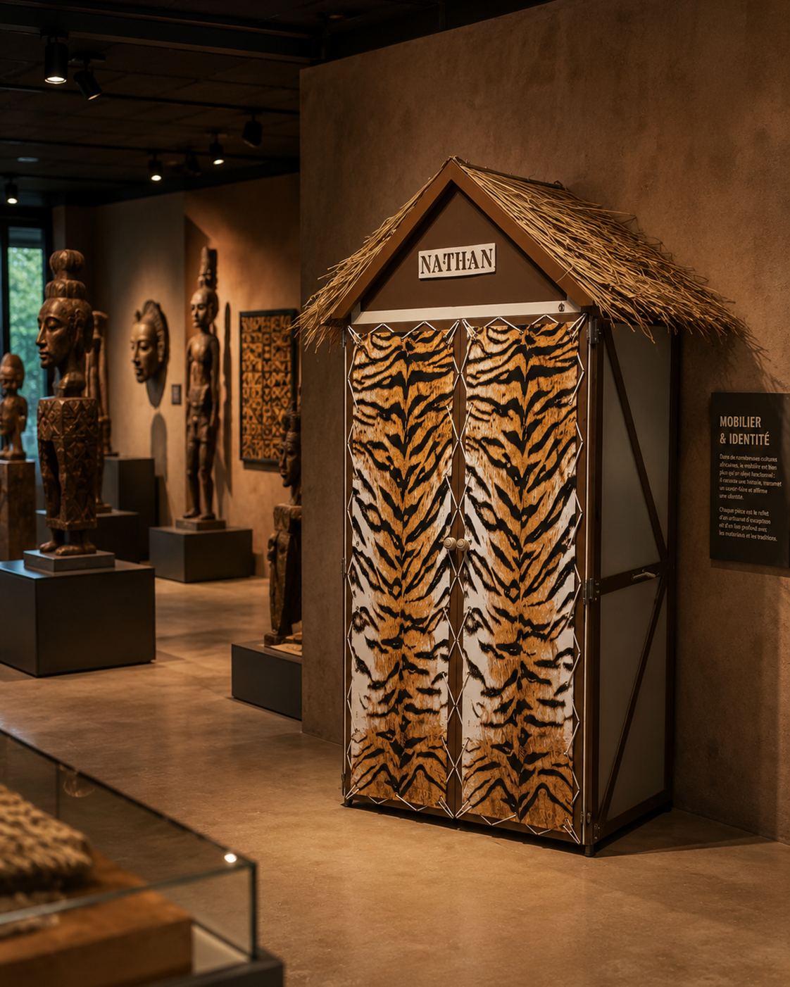 meuble d’art unique certifié, édition limitée, travail manuel du bois, mobilier de collection